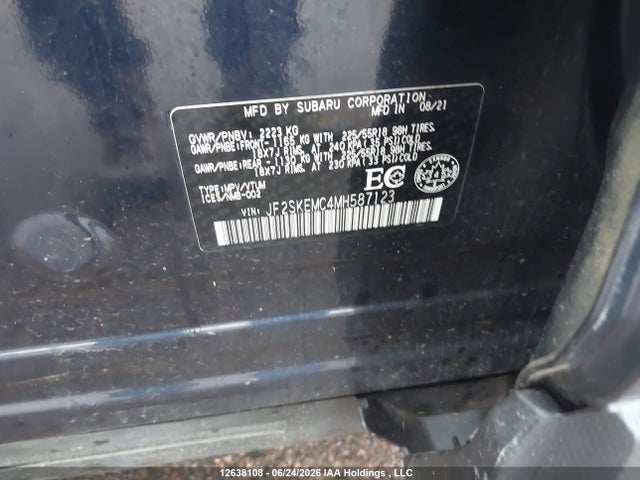 Subaru Forester Sport 2021 JF2SKEMC4MH587123 Image 9