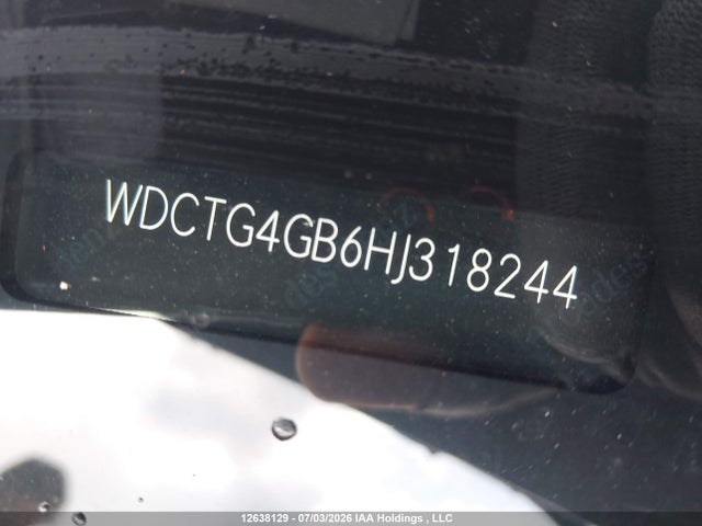 WDCTG4GB6HJ318244 Mercedes-Benz Gla 250 4matic