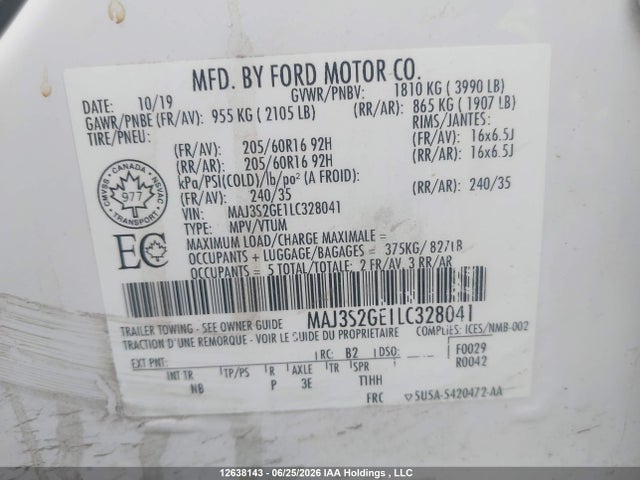 Ford Ecosport Se 2020 MAJ3S2GE1LC328041 Image 19