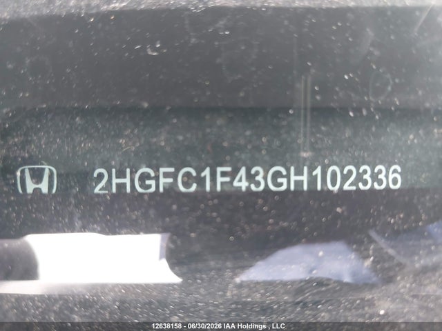 2HGFC1F43GH102336 Honda Civic Ex-t