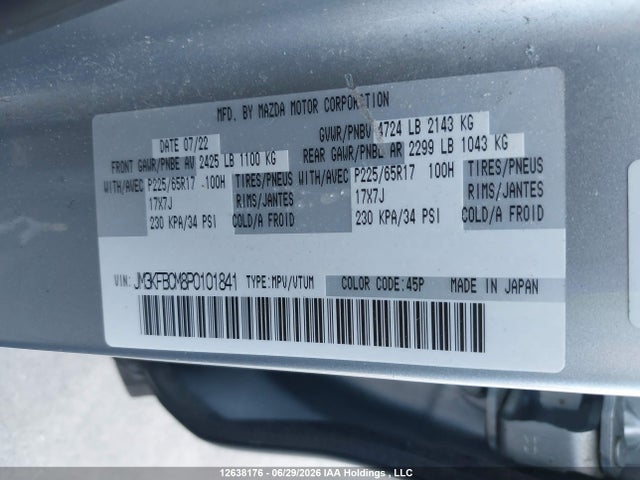 JM3KFBCM8P0101841 Mazda Cx-5 Gs/kuro Edition