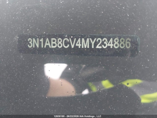 Продажа на аукционе авто 2021 Nissan Sentra Sv, vin: 3N1AB8CV4MY234886, номер лота: 12638180