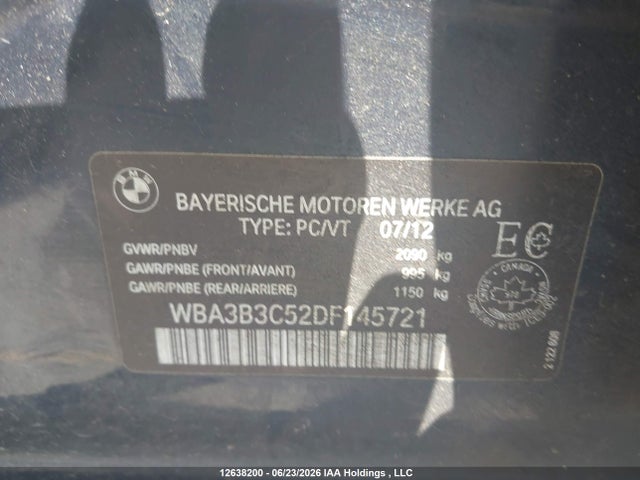 2013 Bmw 328i Xdrive/xdrive Classic Line მანქანა იყიდება აუქციონზე, vin: WBA3B3C52DF145721, აუქციონის ნომერი: 12638200