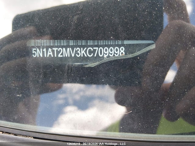 5N1AT2MV3KC709998 Nissan Rogue S/sl/sv