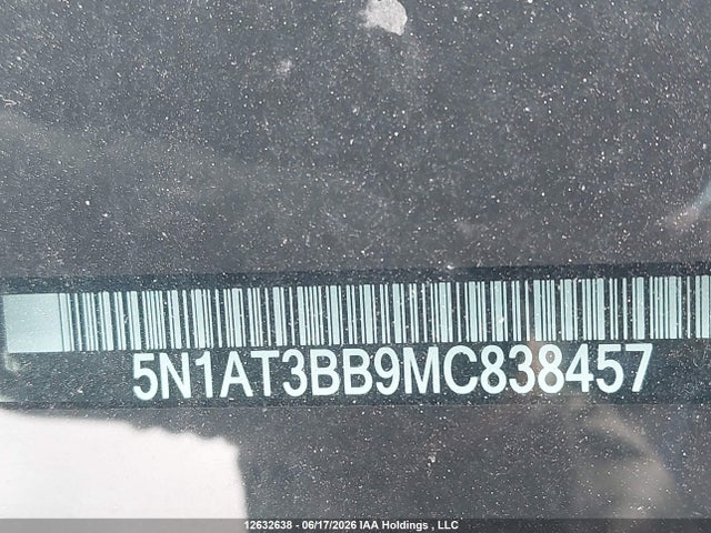 Продаж на аукціоні авто 2021 Nissan Rogue Sv, vin: 5N1AT3BB9MC838457, номер лоту: 12632638