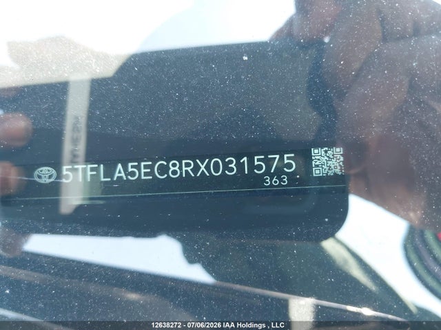 12638272 :رقم المزاد ، 5TFLA5EC8RX031575 vin ، 2024 Toyota Tundra مزاد بيع
