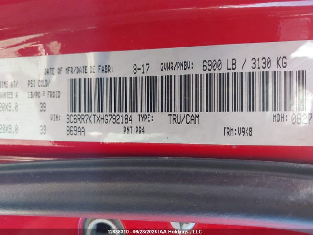 RAM 1500 St 2017 3C6RR7KTXHG792184 Image 19