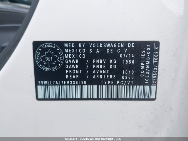 3VWLL7AJ7EM336590 Volkswagen Jetta 2.0 Tdi Highline/2.0 Tdi Trendline+