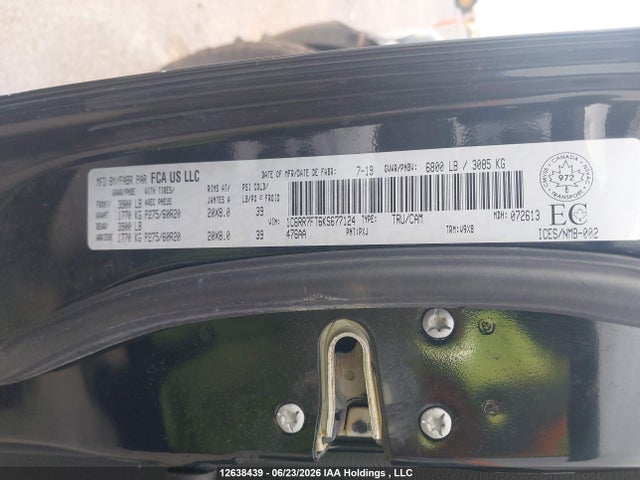 1C6RR7FT6KS677124 Dodge RAM 1500