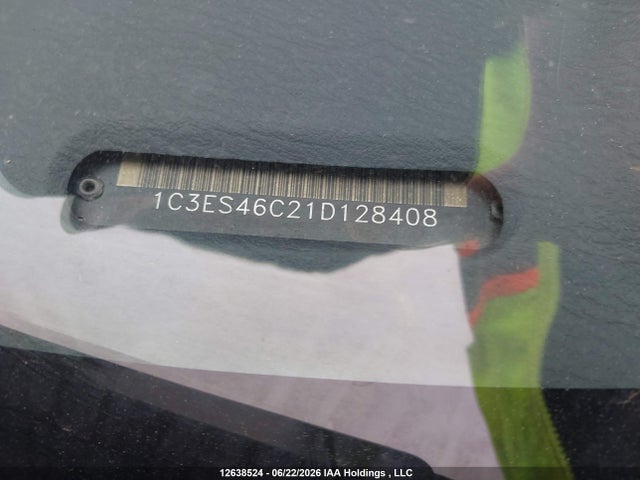 Aukcja sprzedaży 2001 Chrysler Neon, vin: 1C3ES46C21D128408, numer aukcji: 12638524