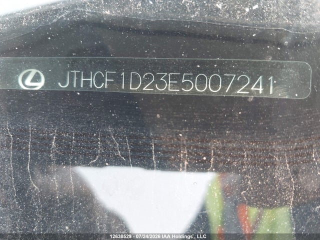 Aukcja sprzedaży 2014 Lexus Is 250, vin: JTHCF1D23E5007241, numer aukcji: 12638529