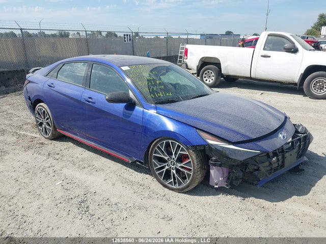 2022 Hyundai Elantra N მანქანა იყიდება აუქციონზე, vin: KMHLW4AK6NU003421, აუქციონის ნომერი: 12638560