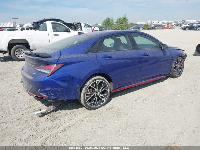 12638560 :رقم المزاد ، KMHLW4AK6NU003421 vin ، 2022 Hyundai Elantra N مزاد بيع