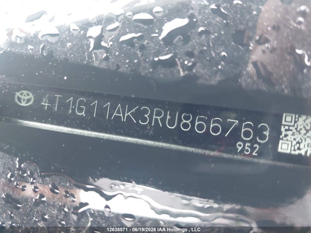 2024 Toyota Camry მანქანა იყიდება აუქციონზე, vin: 4T1G11AK3RU866763, აუქციონის ნომერი: 12638571