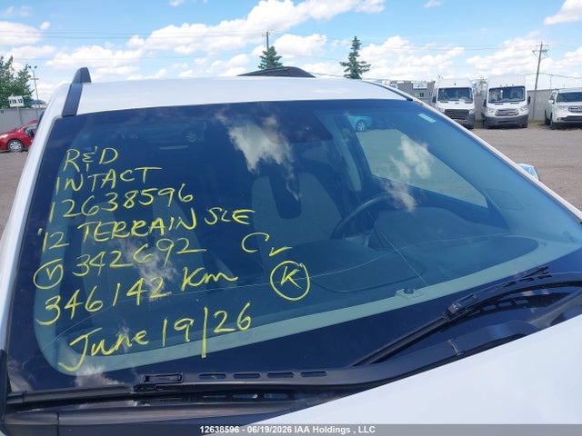 12638596 :رقم المزاد ، 2GKFLTE5XC6342692 vin ، 2012 Gmc Terrain Sle مزاد بيع