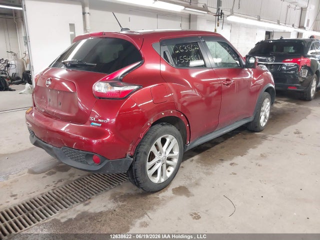 2015 Nissan Juke Sl/sv მანქანა იყიდება აუქციონზე, vin: JN8AF5MV1FT554861, აუქციონის ნომერი: 12638622