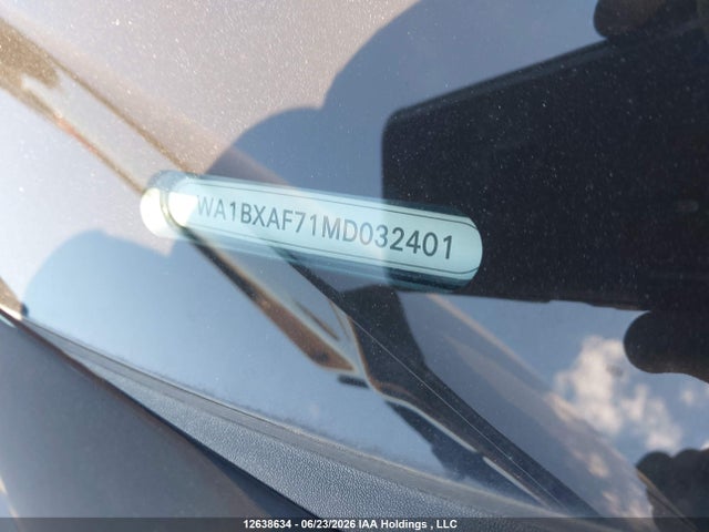 Продажа на аукционе авто 2021 Audi Q7 55 Komfort, vin: WA1BXAF71MD032401, номер лота: 12638634