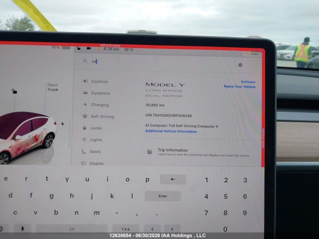Tesla Model Y Long Range 2024 7SAYGDEE4RF006248 Image 16