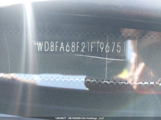 2001 Mercedes-benz Sl 500 მანქანა იყიდება აუქციონზე, vin: WDBFA68F21F196751, აუქციონის ნომერი: 12638677