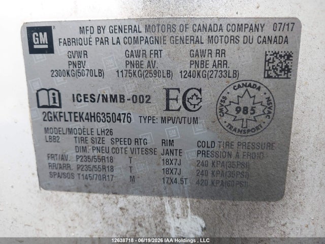 GMC Terrain 2018 2GKFLTEK4H6350476 Image 9