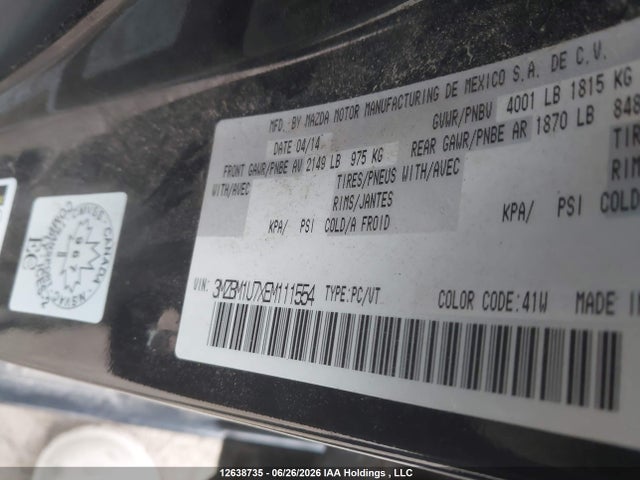 Mazda Mazda3 Gx-sky 2014 3MZBM1U7XEM111554 Image 20