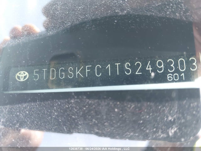 Продаж на аукціоні авто 2026 Toyota Sienna Le/xse/limited/platinum, vin: 5TDGSKFC1TS249303, номер лоту: 12638738