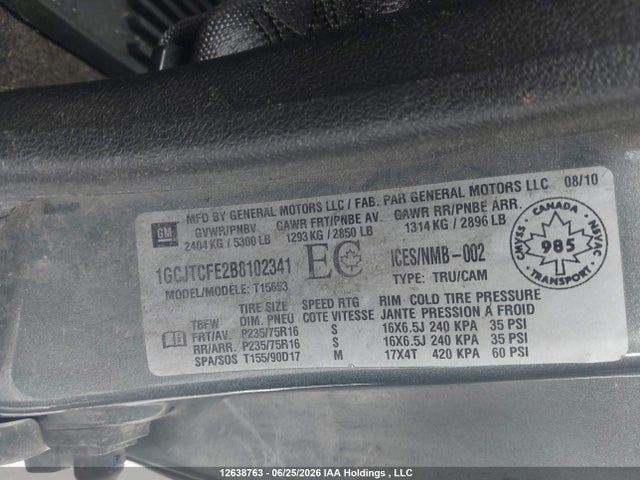 Продаж на аукціоні авто 2011 Chevrolet Colorado Lt, vin: 1GCJTCFE2B8102341, номер лоту: 12638763