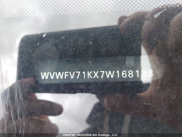 12638768 :رقم المزاد ، WVWFV71KX7W168188 vin ، 2007 Volkswagen New Gti Fahrenheit مزاد بيع
