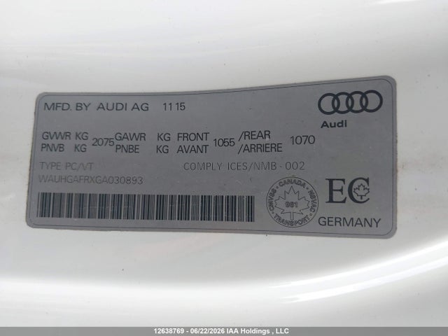 Audi A5 Premium Plus S-line 2016 WAUHGAFRXGA030893 Image 9