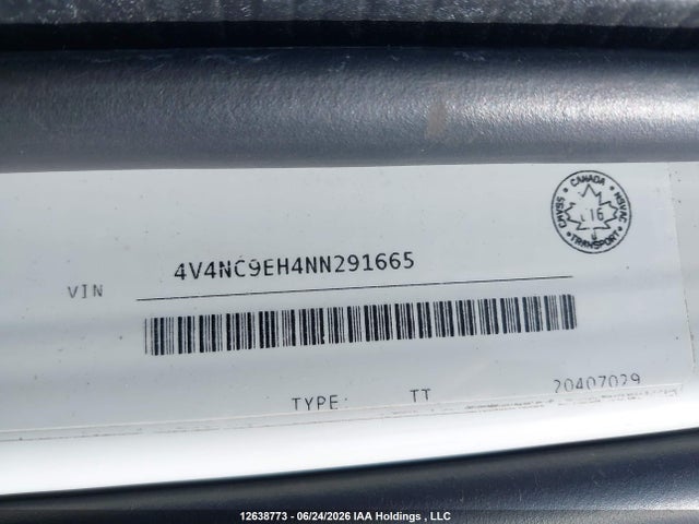 Продажа на аукционе авто 2022 Volvo Vnl, vin: 4V4NC9EH4NN291665, номер лота: 12638773
