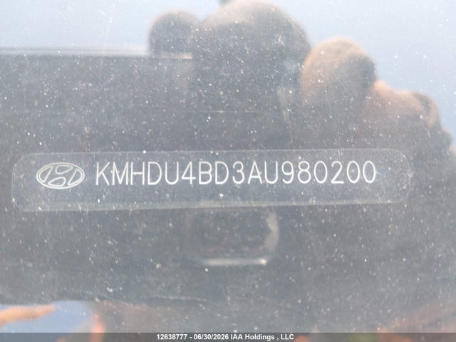 12638777 :رقم المزاد ، KMHDU4BD3AU980200 vin ، 2010 Hyundai Elantra Blue/gls/se مزاد بيع