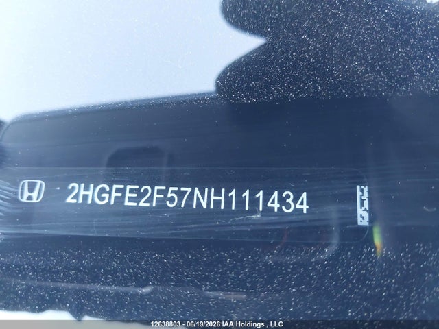 Aukcja sprzedaży 2022 Honda Civic Sport, vin: 2HGFE2F57NH111434, numer aukcji: 12638803