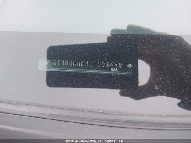 2T1BURHE1GC608448 Toyota COROLLA LE