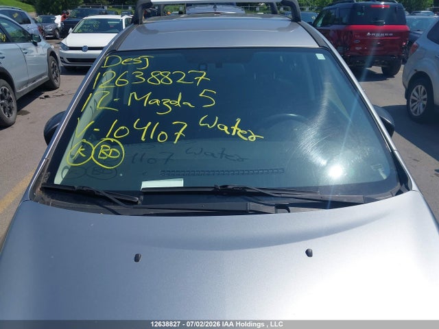 12638827 :رقم المزاد ، JM1CW2CL8C0104107 vin ، 2012 Mazda 5 مزاد بيع