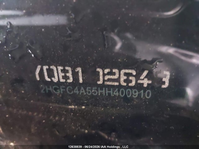 Продажа на аукционе авто 2017 Honda Civic Lx, vin: 2HGFC4A55HH400910, номер лота: 12638839