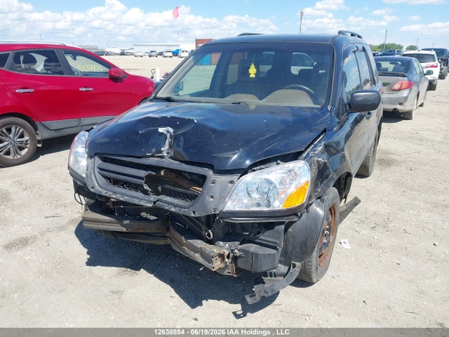 12638854 :رقم المزاد ، 2HKYF18554H585190 vin ، 2004 Honda Pilot Ex-l مزاد بيع