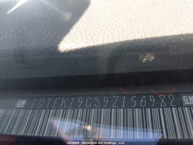 12638886 :رقم المزاد ، 1GTEK19C39Z156982 vin ، 2009 Gmc Sierra K1500 مزاد بيع