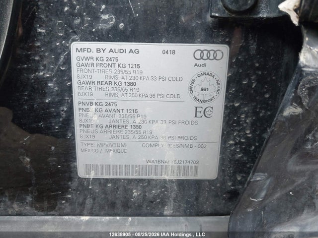 Audi Q5 2.0t Progressiv 2018 WA1BNAFY6J2174703 Image 9