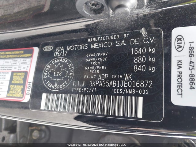 KIA RIO EX 2018 3KPA35AB1JE016872 Image 9