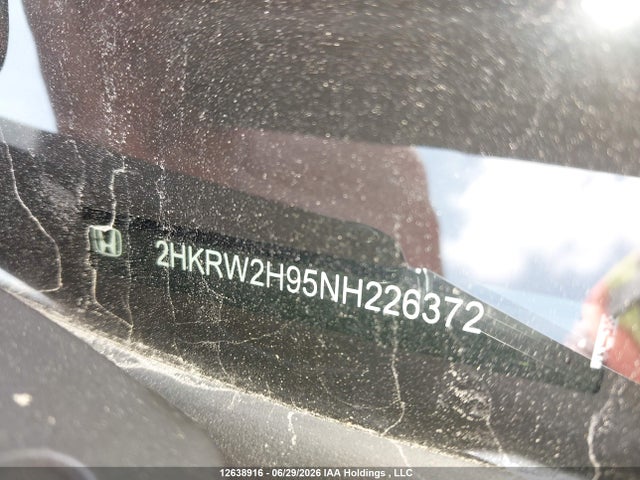 Продаж на аукціоні авто 2022 Honda Cr-v, vin: 2HKRW2H95NH226372, номер лоту: 12638916
