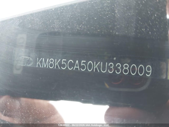 12638922 :رقم المزاد ، KM8K5CA50KU338009 vin ، 2019 Hyundai Kona Ultimate مزاد بيع