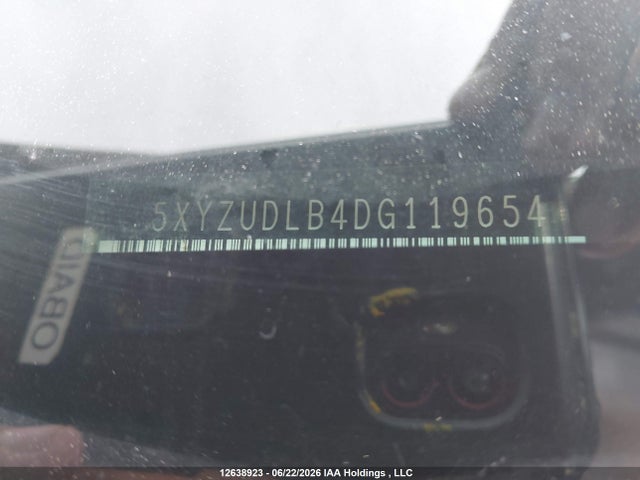 12638923 :رقم المزاد ، 5XYZUDLB4DG119654 vin ، 2013 Hyundai Santa Fe Sport 2.4 Premium مزاد بيع