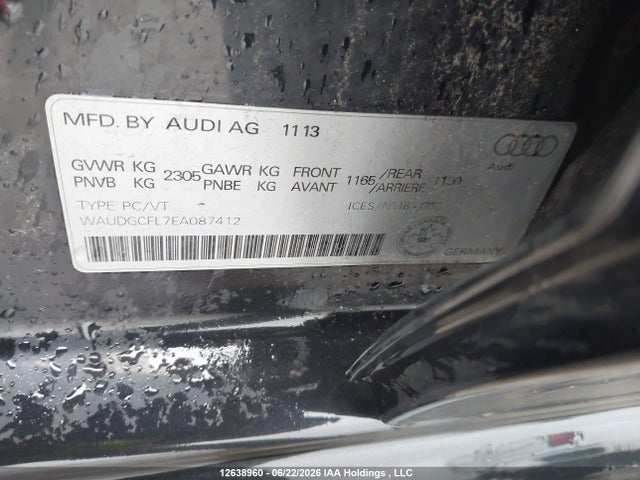 WAUDGCFL7EA087412 Audi S4 Premium Plus