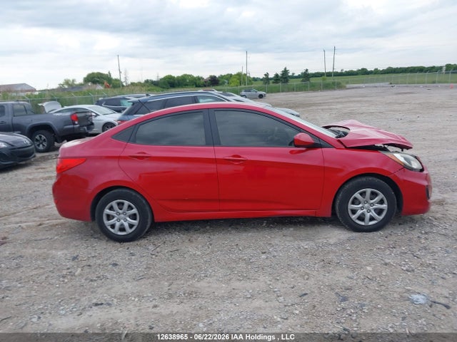 12638965 :رقم المزاد ، KMHCT4AE6CU055339 vin ، 2012 Hyundai Accent Gls/gs مزاد بيع