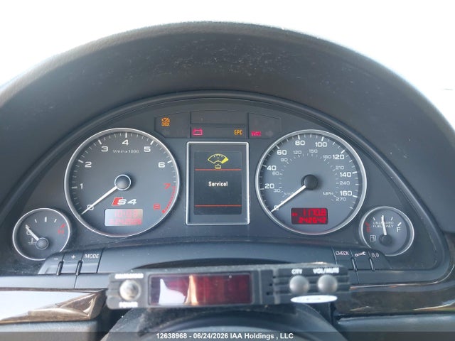 Продаж на аукціоні авто 2005 Audi S4 4.2, vin: WAUGL68EX5A518639, номер лоту: 12638968