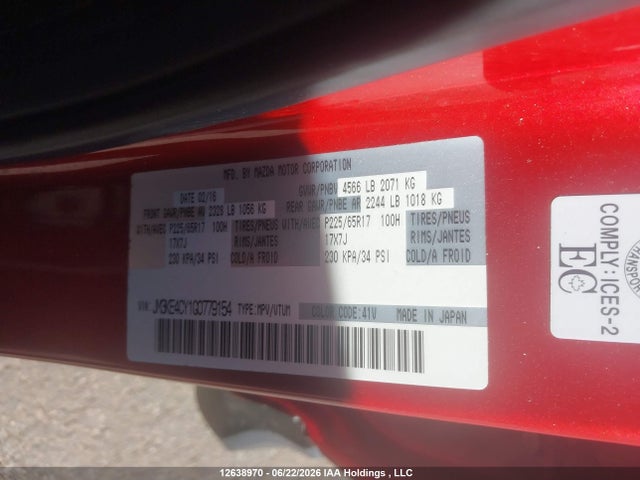 JM3KE4CY1G0779154 Mazda Cx-5 Gs