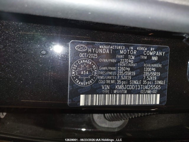 KM8JCDD13TU425565 Hyundai Tucson Ultimate Hybrid Awd