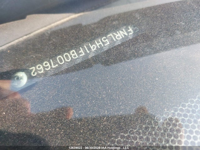 Продаж на аукціоні авто 2015 Honda Odyssey Touring, vin: 5FNRL5H91FB007662, номер лоту: 12639022