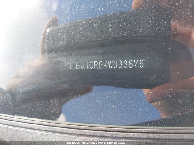 2019 Nissan Qashqai S/sl/sv მანქანა იყიდება აუქციონზე, vin: JN1BJ1CR6KW333876, აუქციონის ნომერი: 12639068
