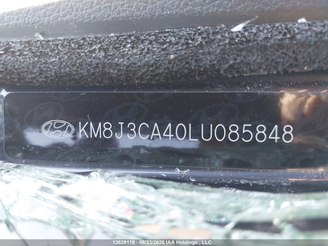 Продаж на аукціоні авто 2020 Hyundai Tucson Limited/sel/sport/ultimate/value, vin: KM8J3CA40LU085848, номер лоту: 12639118